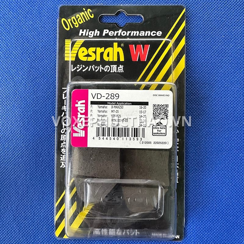 VESRAH BỐ THẮNG ĐĨA TRƯỚC YAMAHA YZF R3 / YAMAHA MT03 / XMAX 250 / XMAX 300