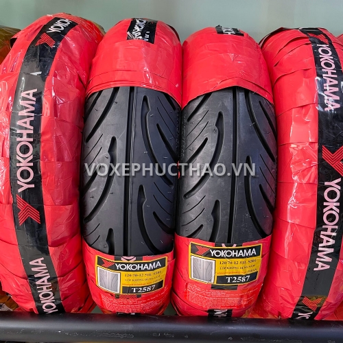 YOKOHAMA S501 Vỏ trước 120/70-12 TL - vỏ sau 120/70-12 TL
