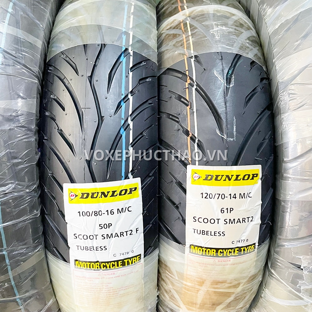 DUNLOP SCOOT SMART 2 100/80-16 TL - 120/70-14 TL