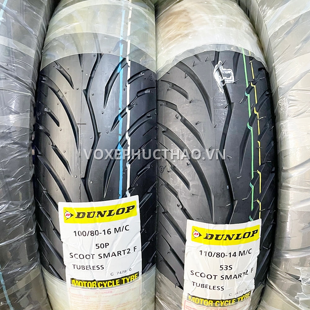 DUNLOP SCOOT SMART 2 100/80-16 TL - 110/80-14 TL