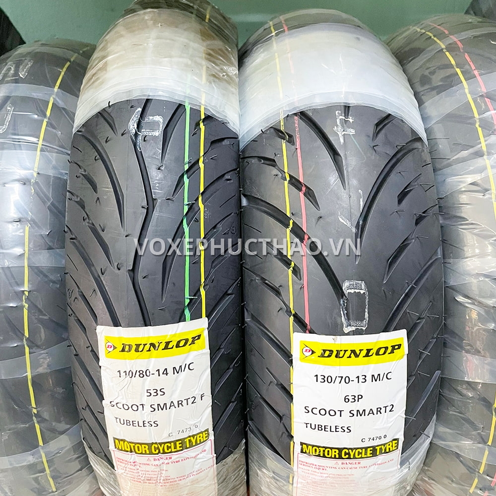 DUNLOP SCOOT SMART 2 110/80-14 TL - 130/70-13 TL