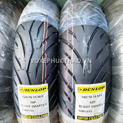 DUNLOP SCOOT SMART 2 120/70-15 TL - 140/70-14 TL