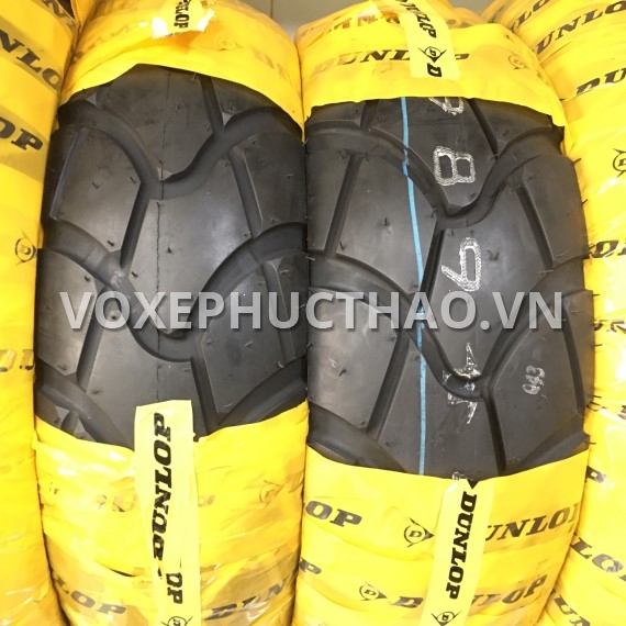 DUNLOP D604 Vỏ trước 120/70-12 TL - vỏ sau 130/70-12 TL