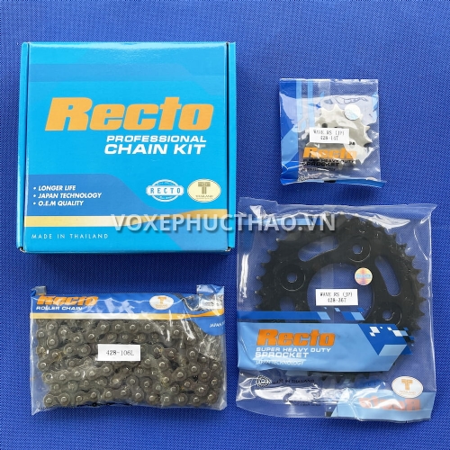 NHÔNG SÊN DĨA RECTO WAVE S - RS - RSX - ALPHA 9 LY