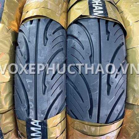 YOKOHAMA E500 - E501 Vỏ trước 90/90-12 TL, vỏ sau 100/90-10 TL